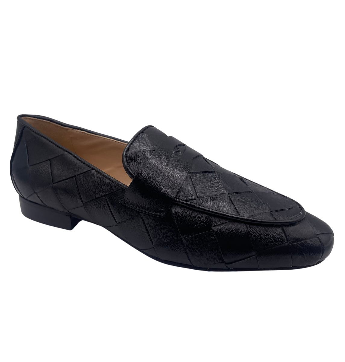Rose Black Leather French Sole