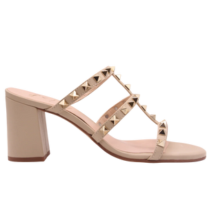 Flat Sandals Foster Stud Sandals By French Sole Foster Beige