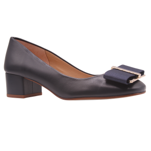 Abby - Navy Leather
