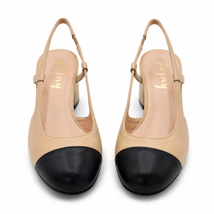 Baton Camel Black Leather