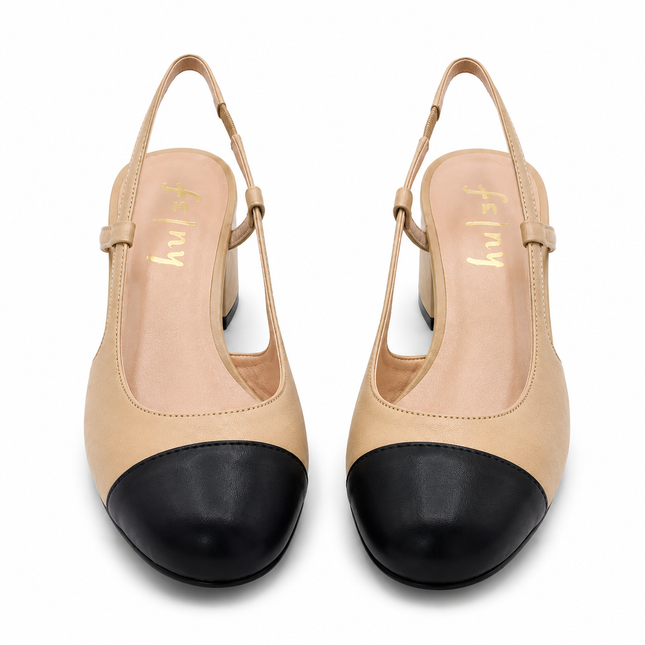Baton Camel Black Leather