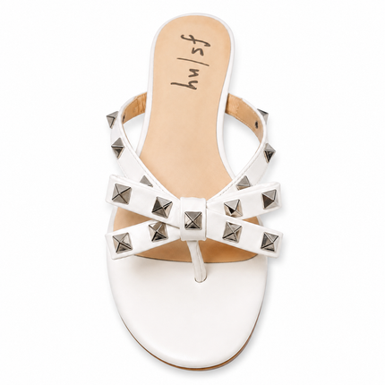 Bina White Leather