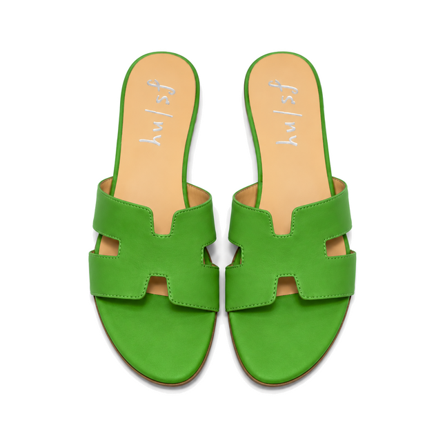 Capri Kelly Green Leather
