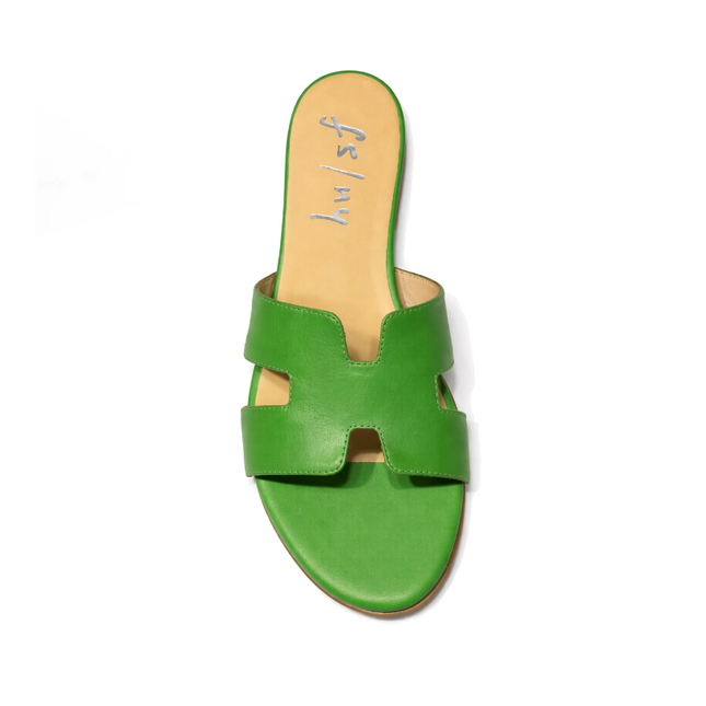 Capri Kelly Green Leather