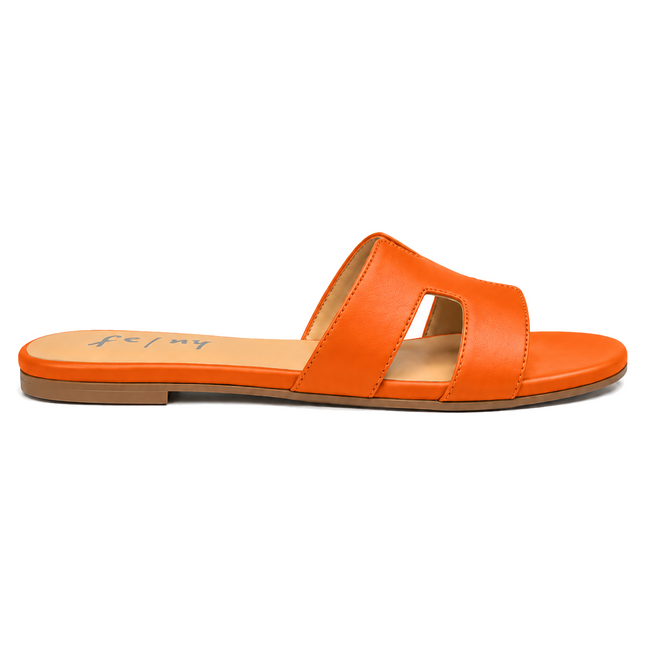 Capri Orange Leather