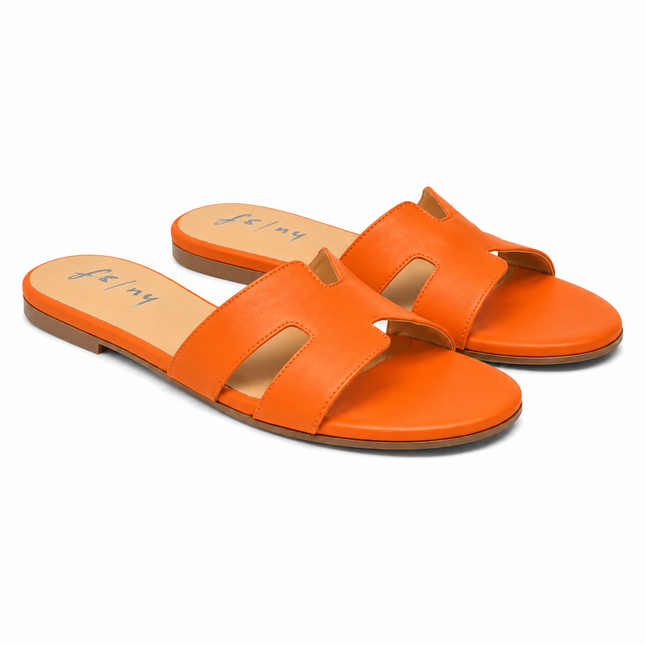 Capri Orange Leather