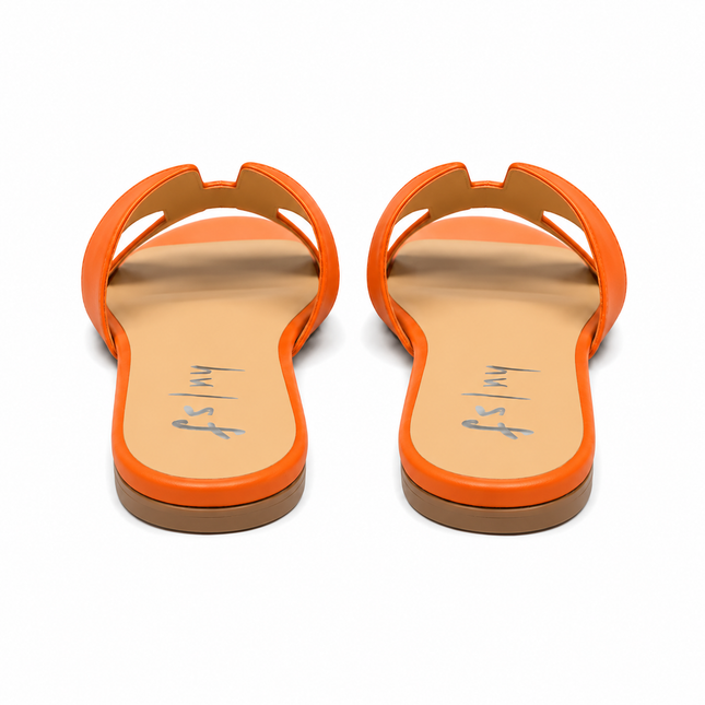 Capri Orange Leather
