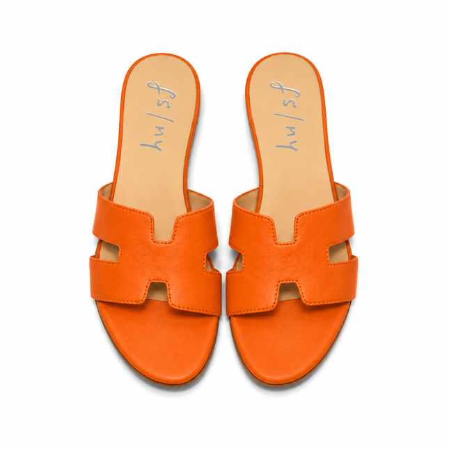Capri Orange Leather