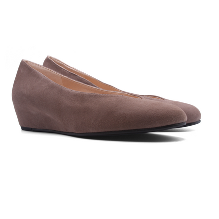 Cubic Taupe Suede