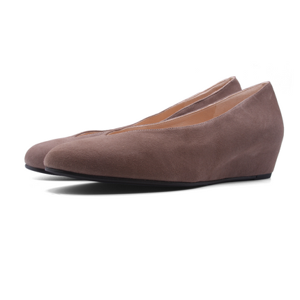 Cubic Taupe Suede