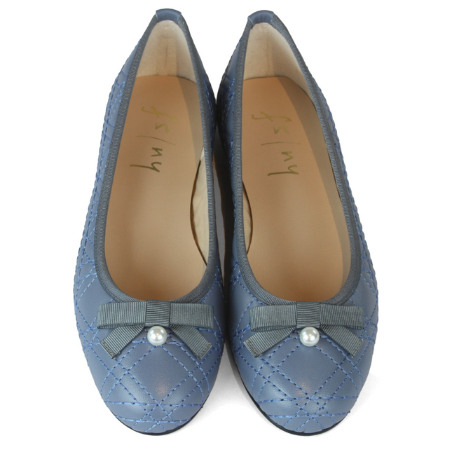 Candiace - Slate Blue Leather
