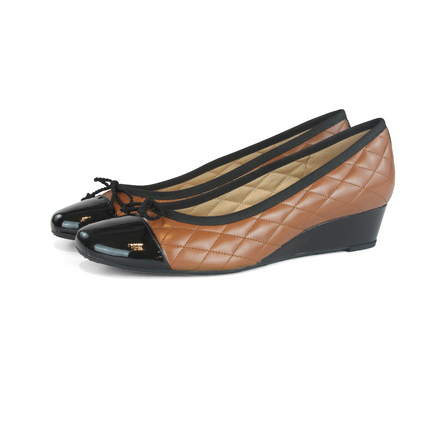 Deluxe Cognac Black Leather