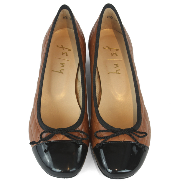 Deluxe Cognac Black Leather