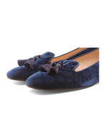 Eloise Blue Quilt Velvet