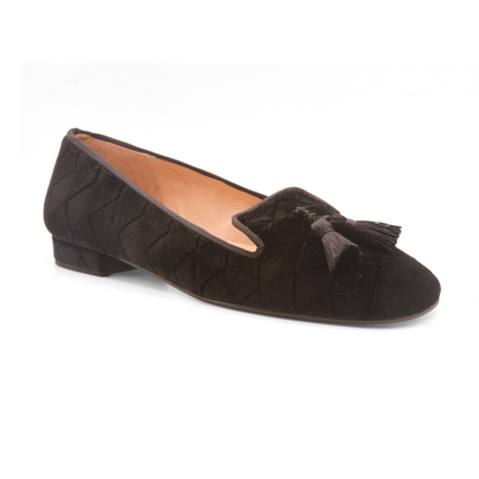Eloise Black Quilt Velvet