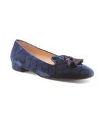 Eloise Blue Quilt Velvet