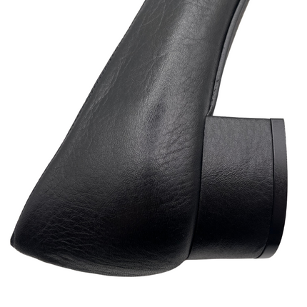 close up of the block heel 