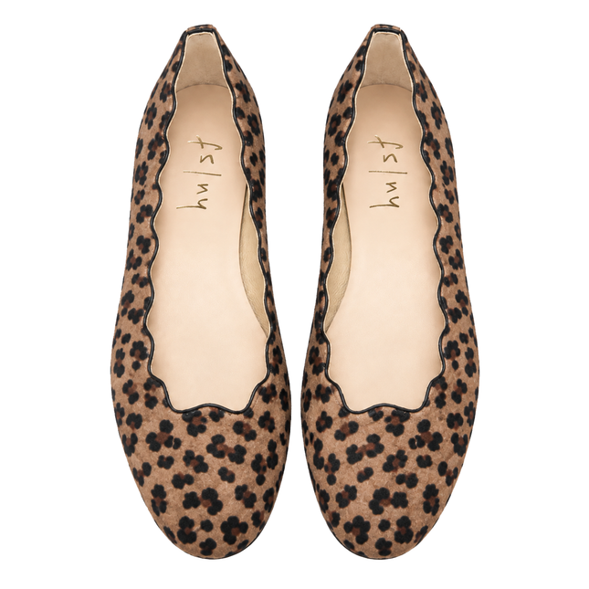 Jigsaw Beige Cheetah Suede