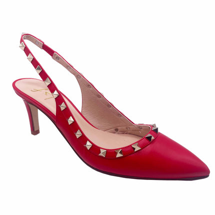Jaclyn Red Leather