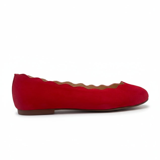 Jigsaw Red Suede