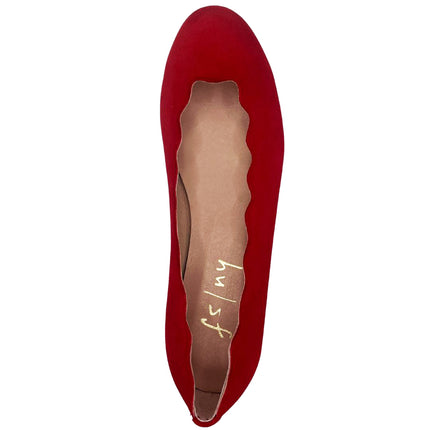 Jigsaw Red Suede
