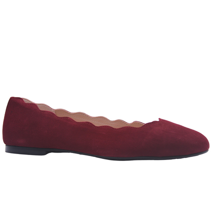 Jigsaw Wine Suede