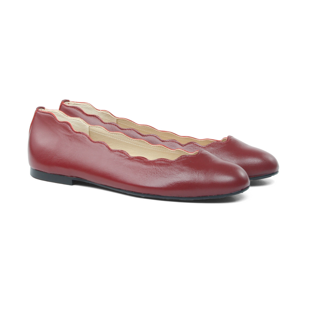 Jigsaw Burgundy Leather
