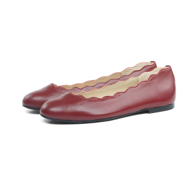Jigsaw Burgundy Leather