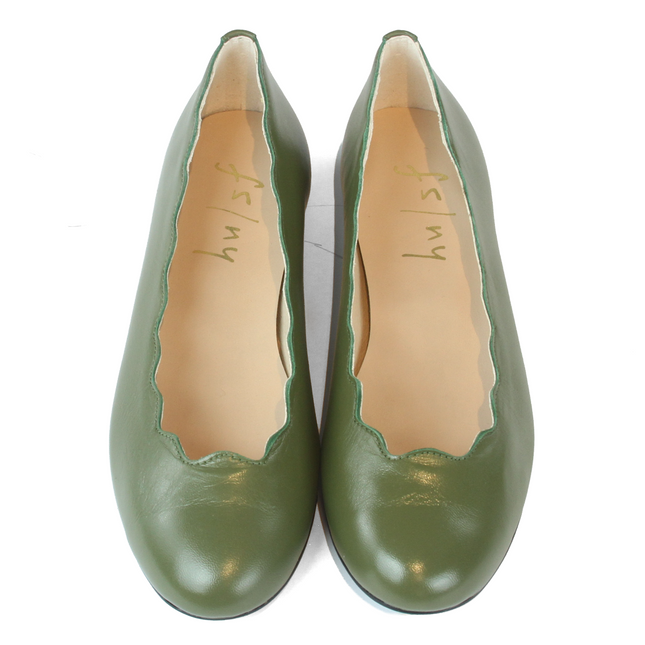 Jigsaw Olive Leather