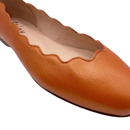 Jigsaw Orange Leather