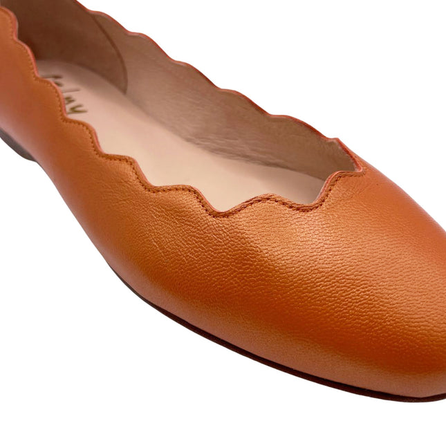 Jigsaw Orange Leather