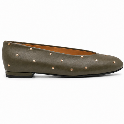 Kira Khaki Leather