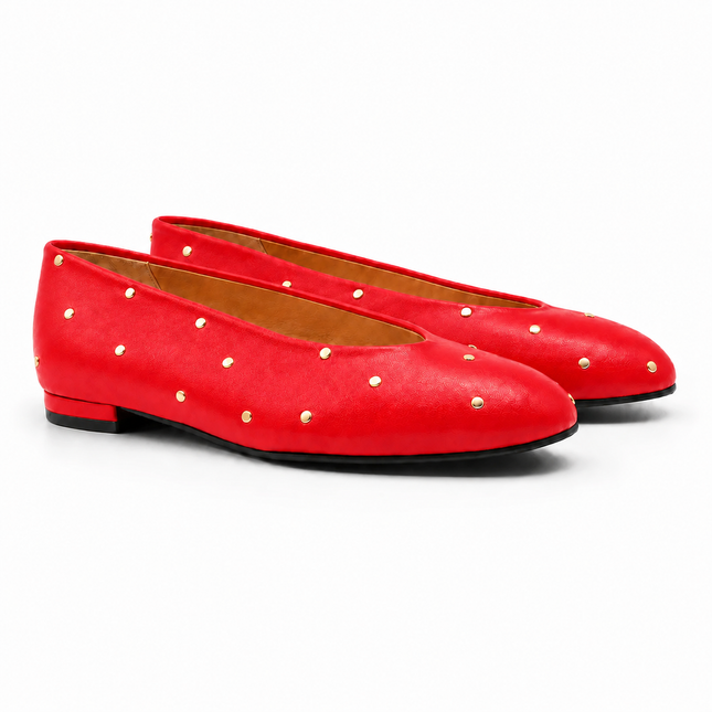 Kira Red Leather