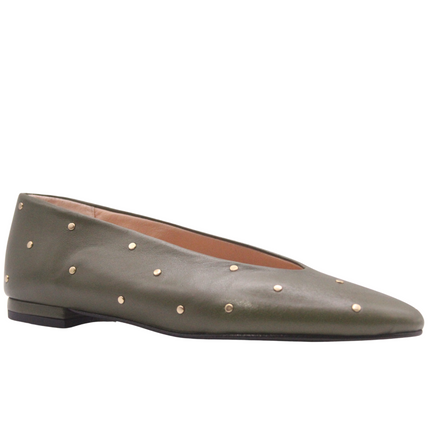 Kira Khaki Leather
