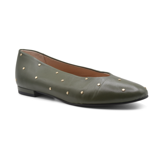 Kira Khaki Leather