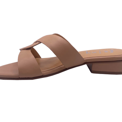 Katrina - Beige Leather