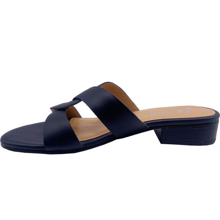 Katrina - Navy Leather