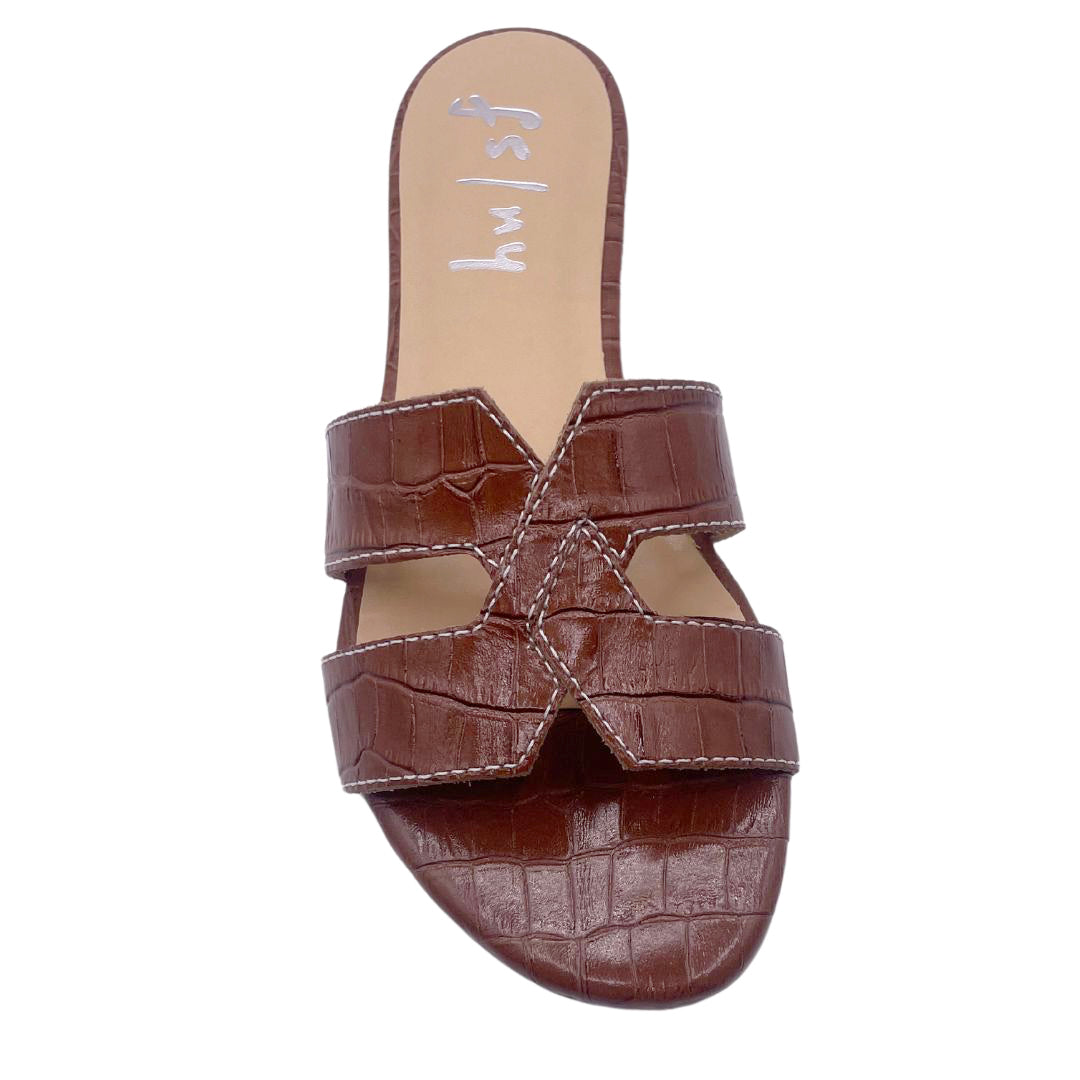 Livia - Cognac Croco