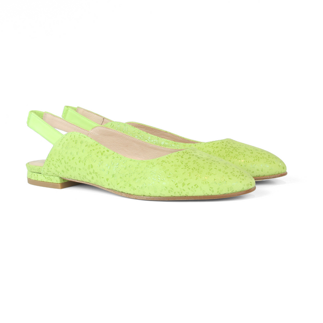 Lola Lime Mosaic Suede
