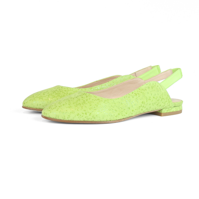 Lola Lime Mosaic Suede