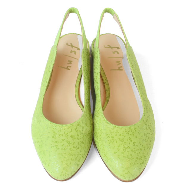 Lola Lime Mosaic Suede