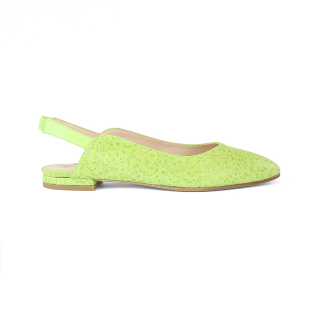 Lola Lime Mosaic Suede
