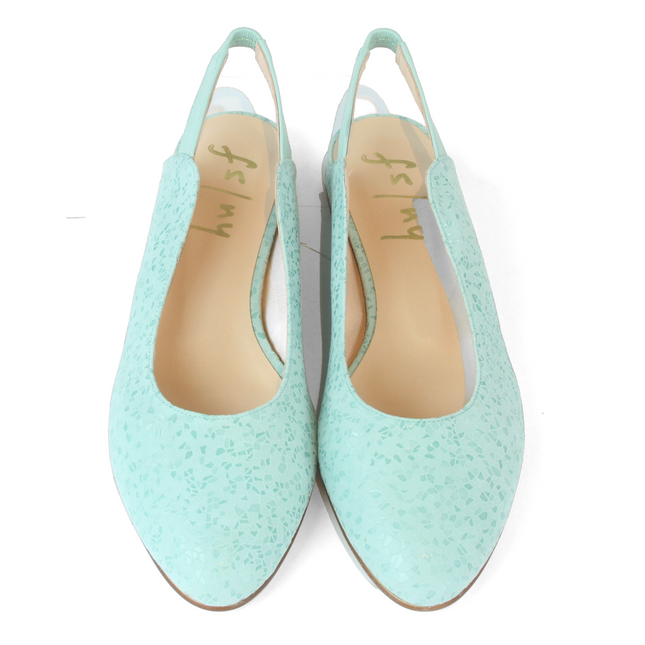 Lola Turquoise Mosaic Suede