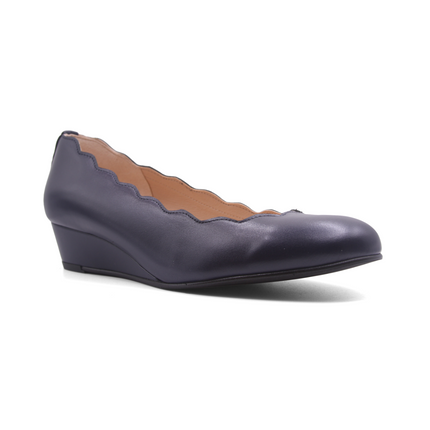 Maya - Navy Leather
