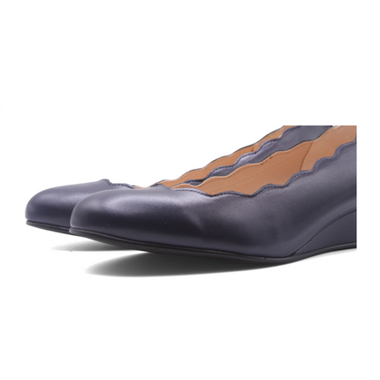 Maya - Navy Leather