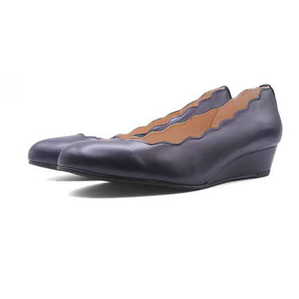 Maya - Navy Leather