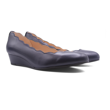 Maya - Navy Leather