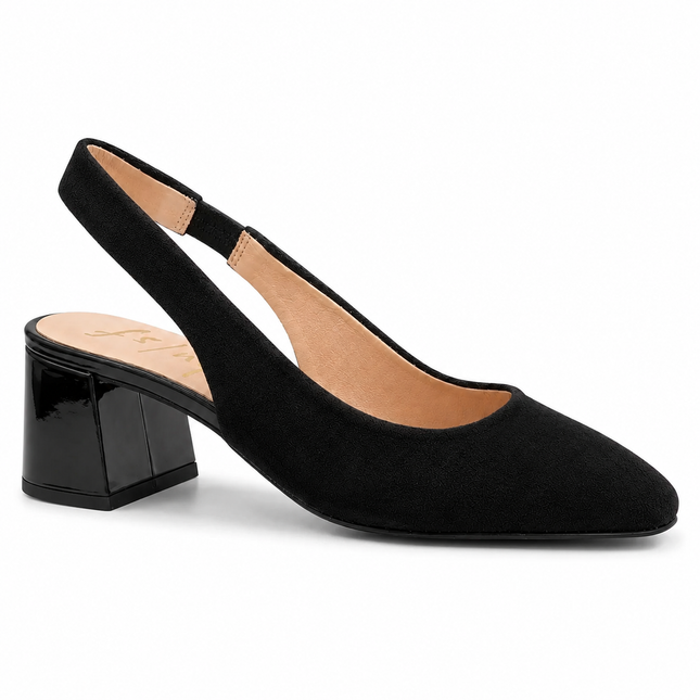 Mila Black Suede