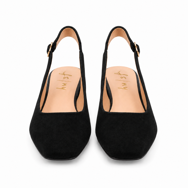 Mila Black Suede