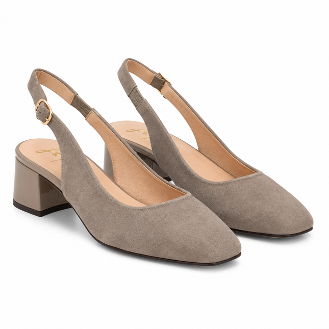 Mila Taupe Suede
